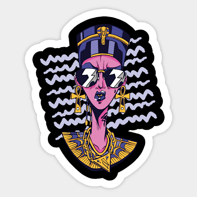 Stylish Pharaonic Sticker by EarlAdrian